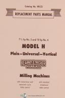 Kearney & Trecker-Milwaukee-Kearney Trecker H, HR-25, KM Milling Machine Parts Manual Year (1951)-H-HR-25-KM-02